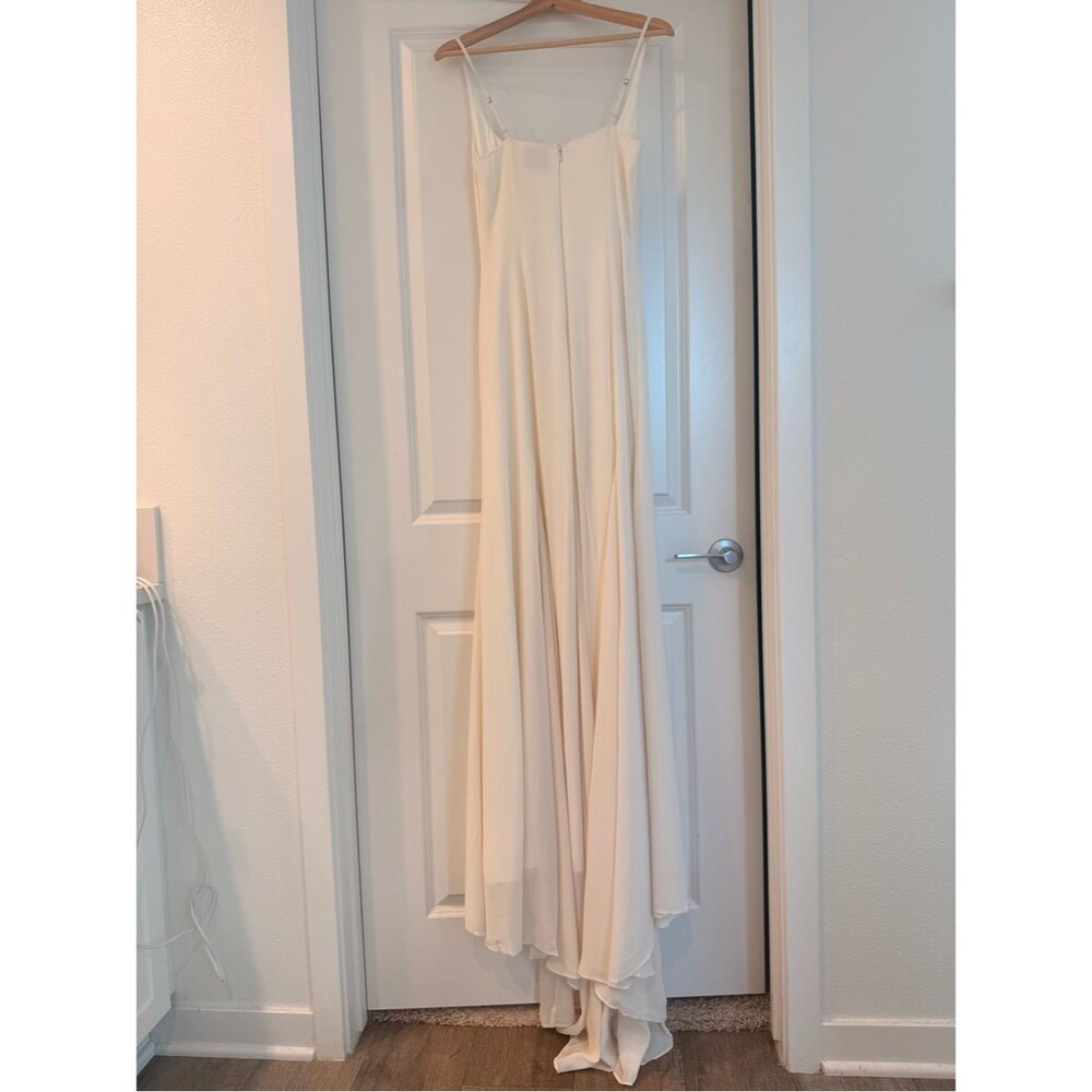 New Reformation Sirinda fior di latte Dress Elegant Ivory bridal dress, max gown - Picture 10 of 16